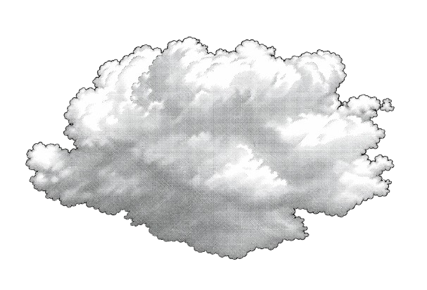 Cloud particle is dispersed